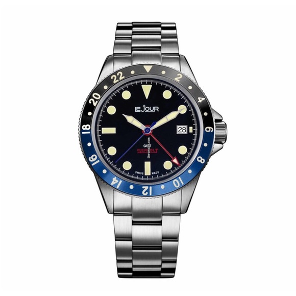 Le Jour Watch Seacolt GMT Batman Sapphire Crystal - Picture 3 of 16